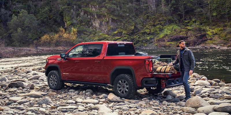 GMC Sierra AT4 near the Sierra foothills