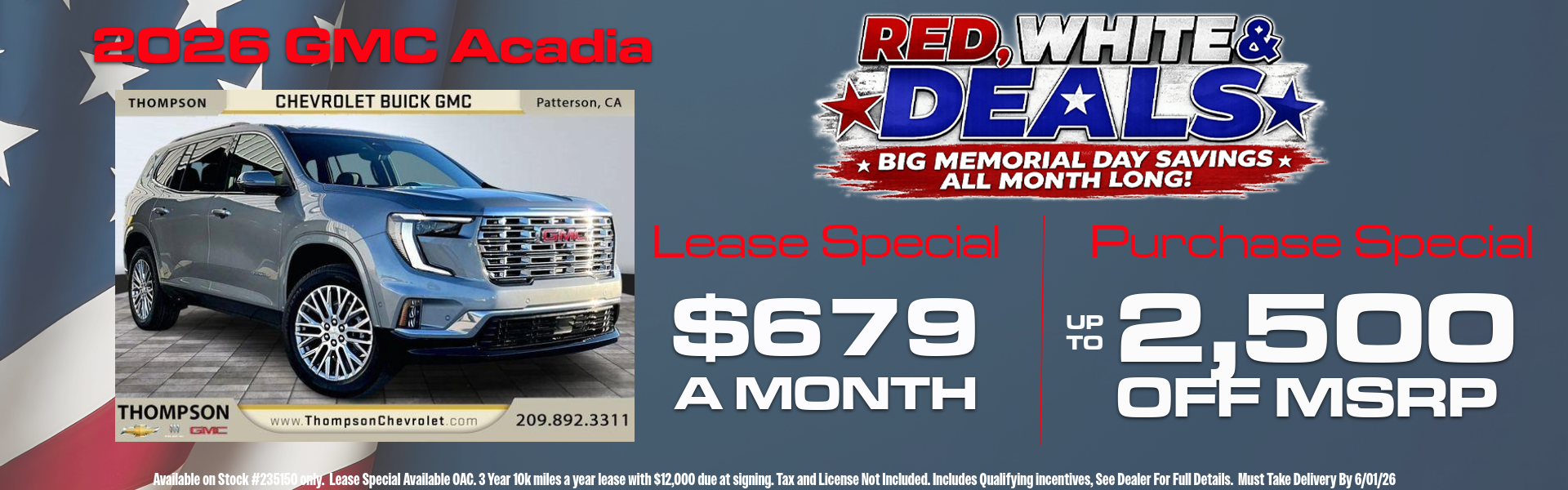 2026 GMC Acadia