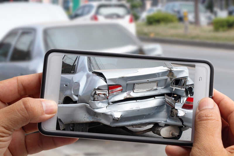 taking picture of collision